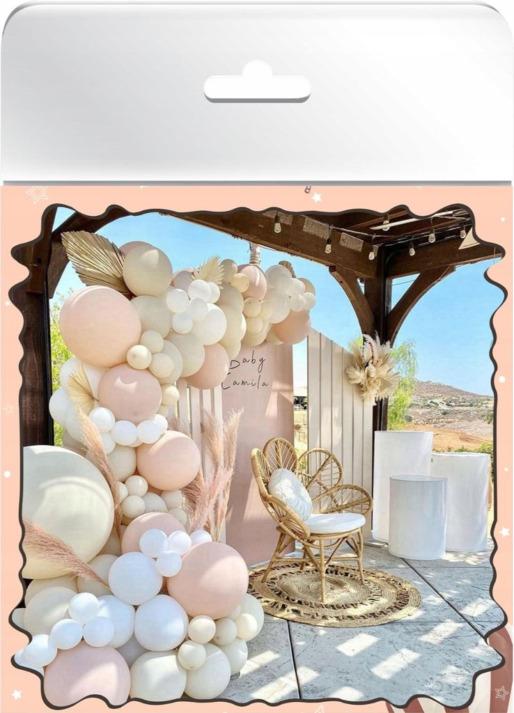 Ballongirlande, dekorativer Vorhang für Hochzeiten, Party-Ballonset