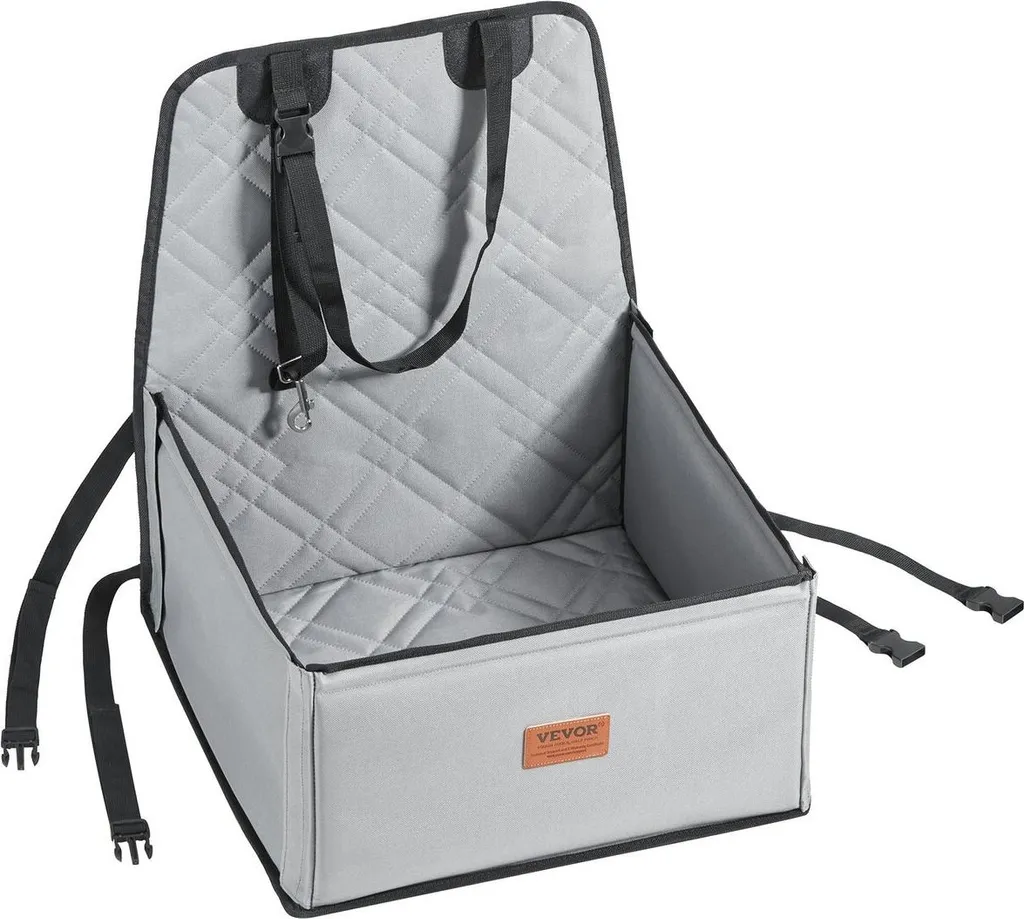 Dog Booster Seat Grigio 12kg | Il Meglio per i Viaggi del tuo Pet - 9