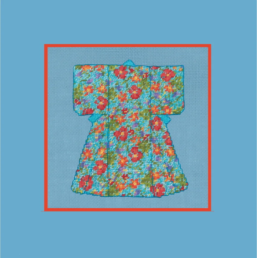 Kit Ricamo d'Autore Le Bonheur des Dames - Fiori Kimono Petit Point