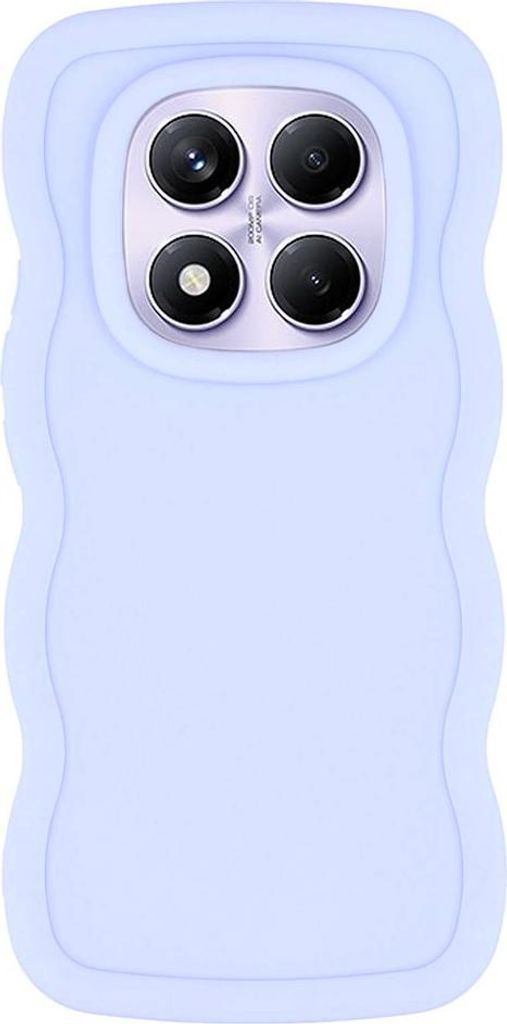 Hülle für Xiaomi Redmi Note 14 Pro 4G - Phonesta Wavy Silikon Back Cover - Lila