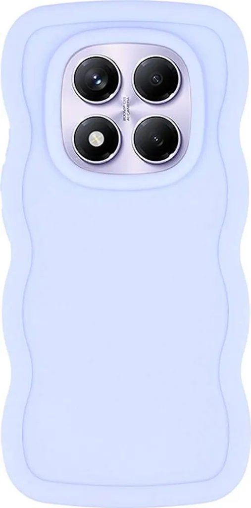 Custodia Wavy Viola per Xiaomi Redmi Note 14 Pro 4G | Cover Silicone