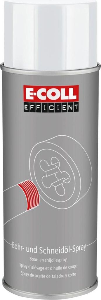 A spray can of E-COLL Efficient Bohr- und Schneidöl-Spray.