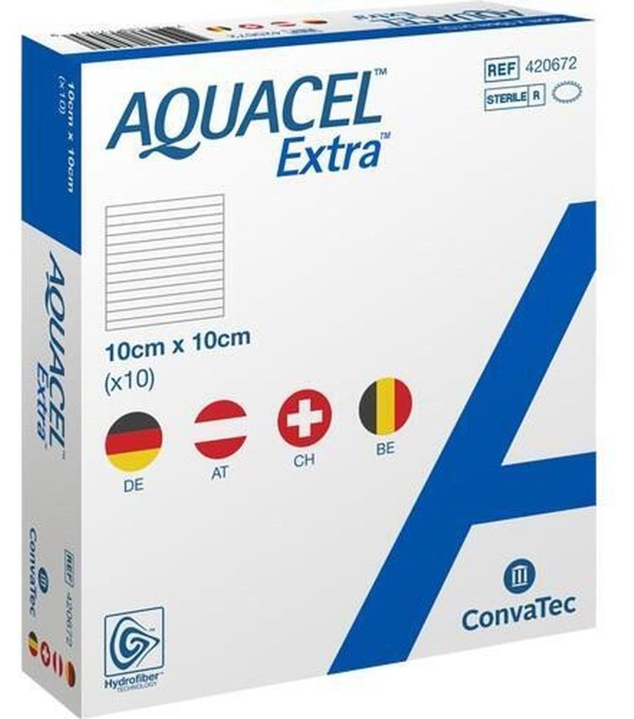 AQUACEL Extra 10x10 cm Verband Produktbild 