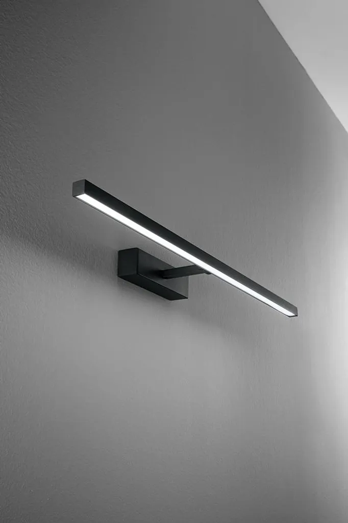 Luminaire Mural LED Design Noir avec Diffuseur Pivotant et CCT