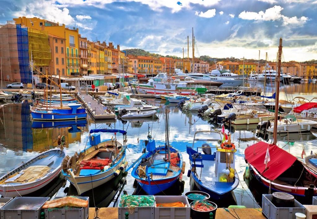 Bluebird Puzzle Legepuzzle Der Bunte Hafen von Saint-Tropez - 1000 Teile