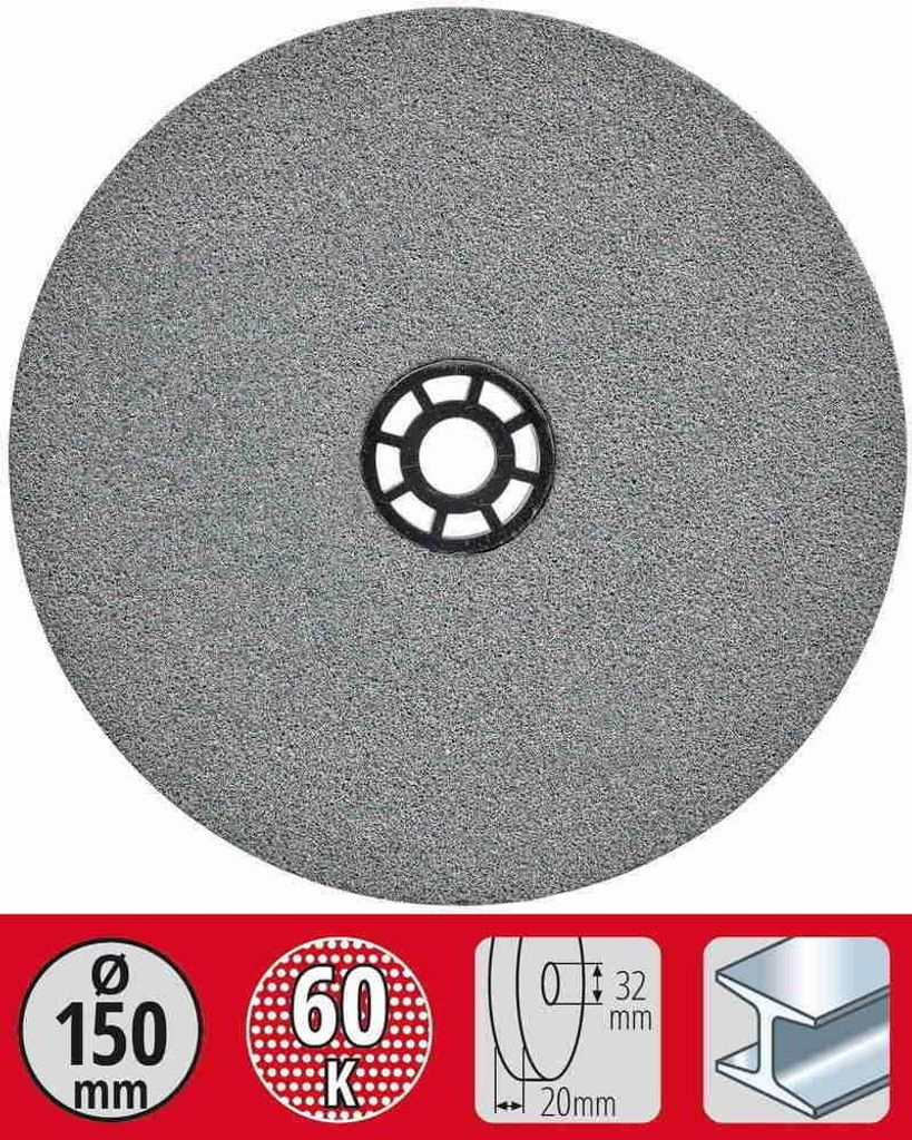 Meule grain fin diam.150x12,7x20mm Image du produit 
