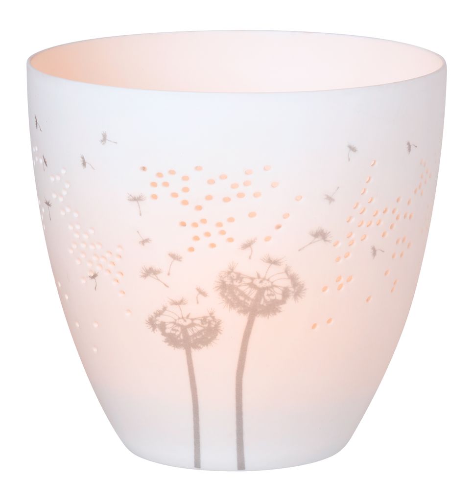 Räder Poesielicht Pusteblume silber D.9cm, H.9cm