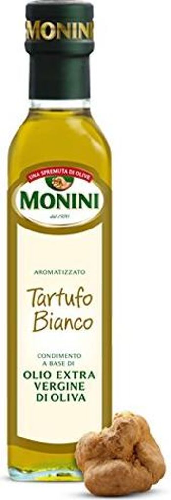OLIVENÖL EXTRA MIT WEISSEN TRÜFFEL Von Monini - 250 ml - Italienische Gourmet Spezialitäten