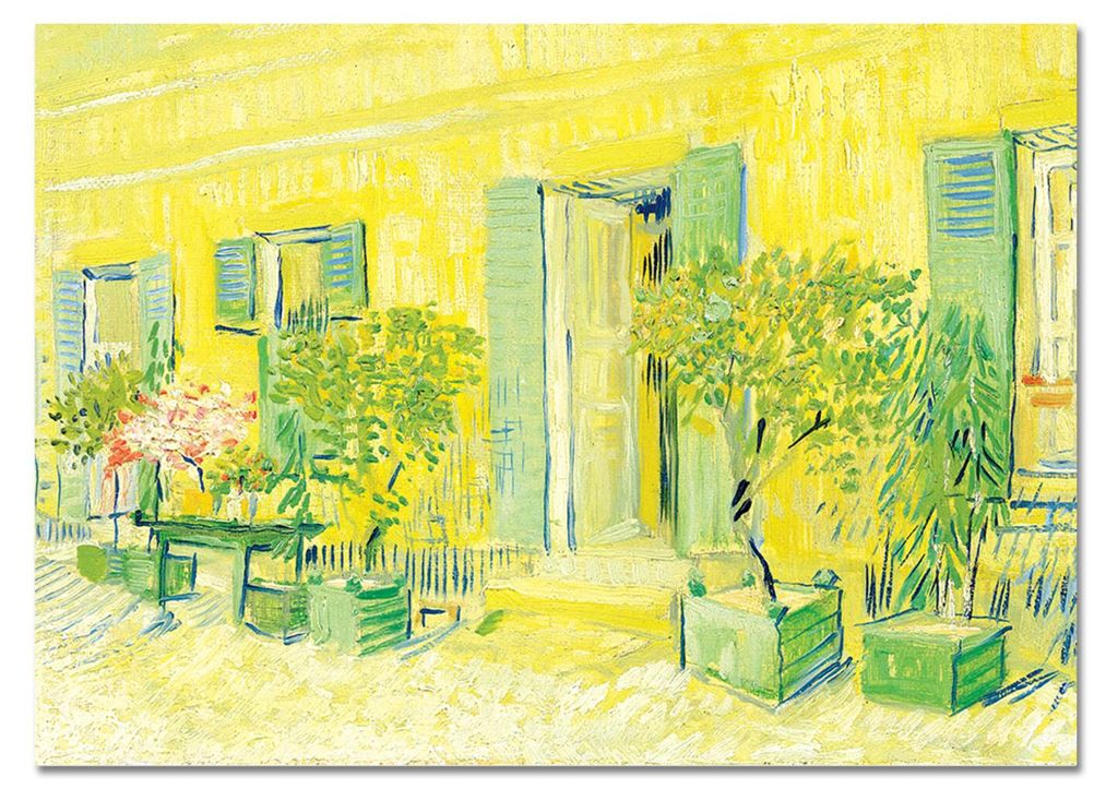 Giallobus - Außenansicht eines Restaurants in Asnières - Vincent Van Gogh - 50L x 35B cm - Bild - Acrylglas