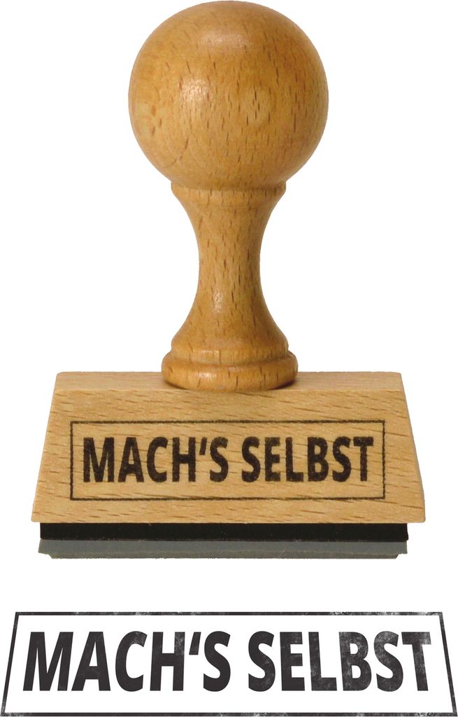Mach's Selbst Holzstempel