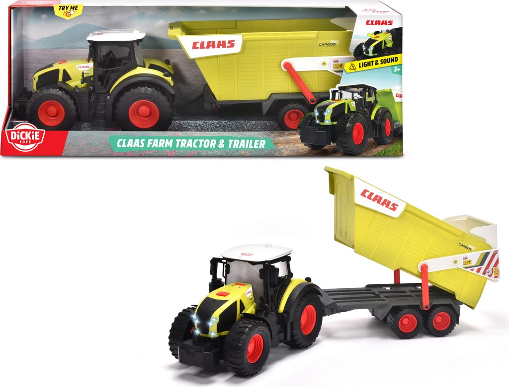Traktor CLAAS s prívesom 64 cm Obrázok produktu 