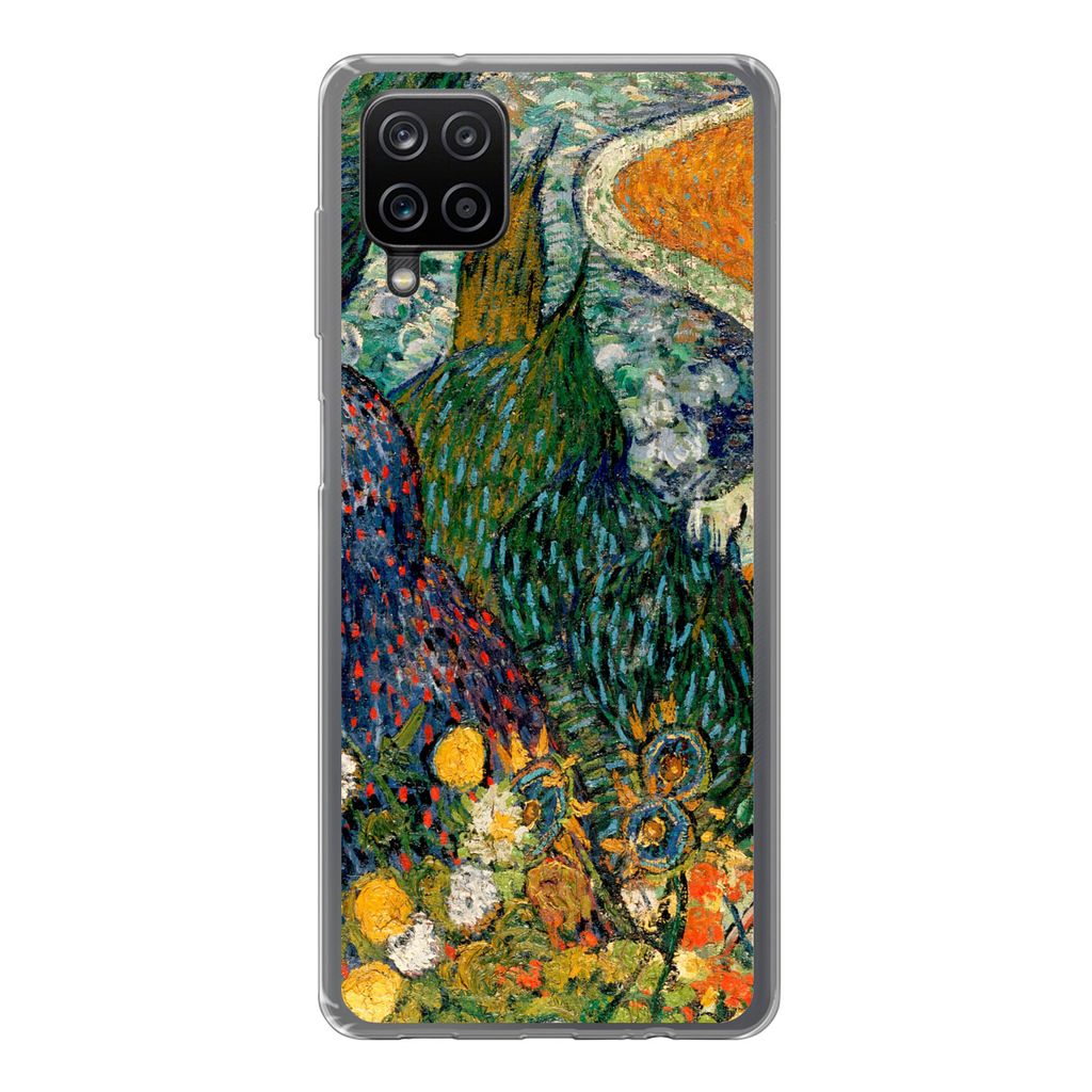 MuchoWow Handyhülle Schutzhülle Hülle für Samsung Galaxy A12 Erinnerungen an den Garten von Etten - Vincent van Gogh Silikon Softcase Handy H...