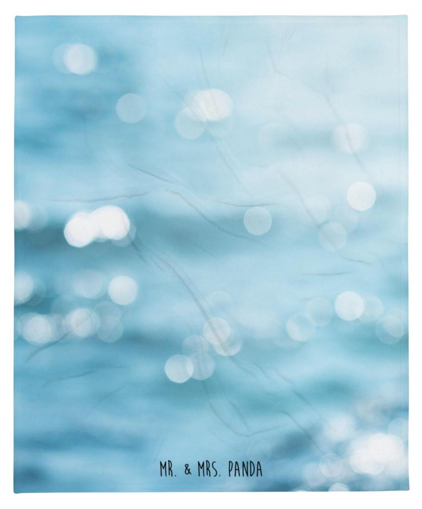 Mr. & Mrs. Panda Wohndecke Narwal - Oceanblue - Geschenk, Kuscheldecke, Wal, Kinderzimmer, Schlafdecke, Decke, Aufräumen, Hausfrau, Meer, Putzen, ...