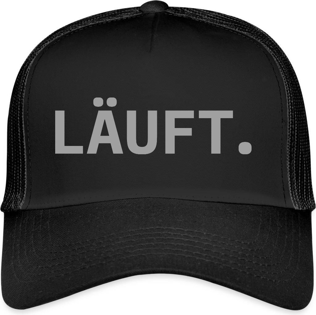 Spreadshirt Stromberg Läuft Trucker Cap, One size, Schwarz/Schwarz