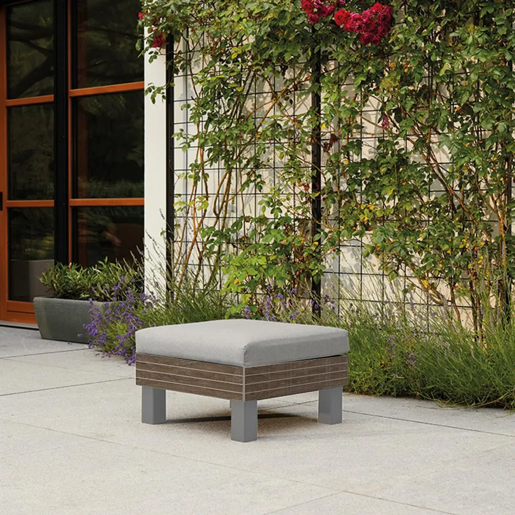 Table Curver Elements Signature Noyer sans coussin pour jardin design