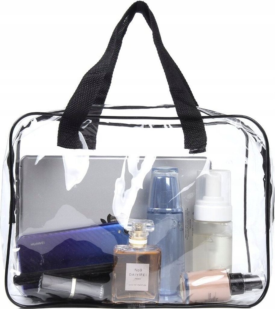 3-in-1-Set transparenter Kosmetiktäschchen Produktbild 