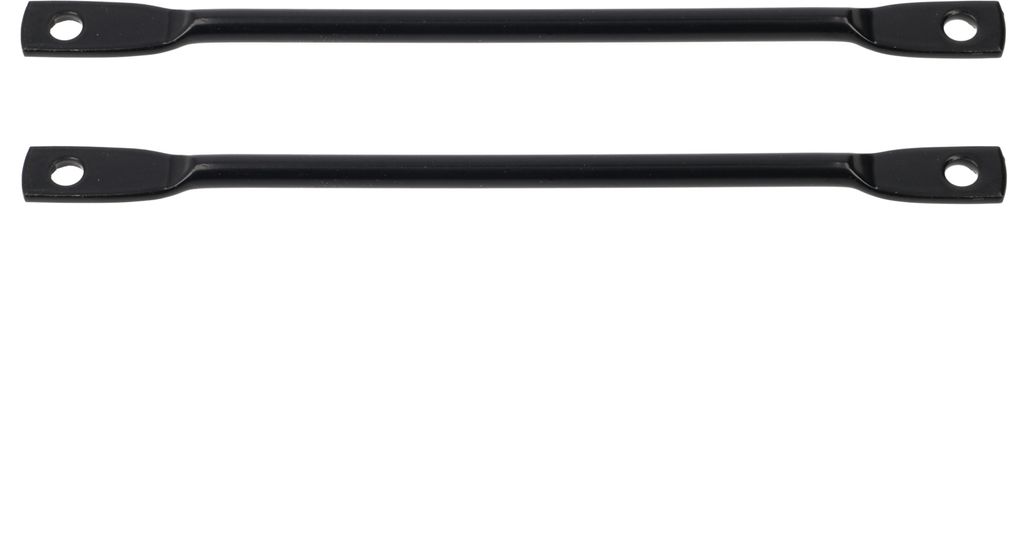 Gepäckträger Befestigung 260 mm Stahl schwarz Gewinde Ösen Gepäckträger Streben
