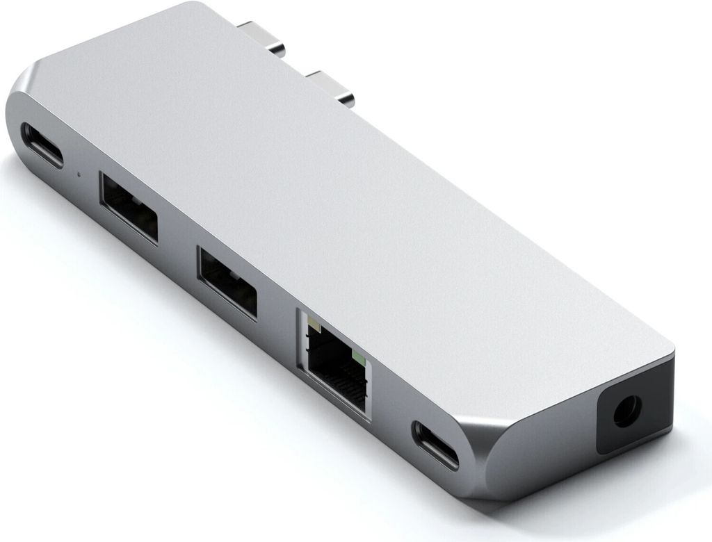 Satechi USB-C Pro Hub Mini 6 en 2 Argent USB-C 6 en 2 Image du produit 
