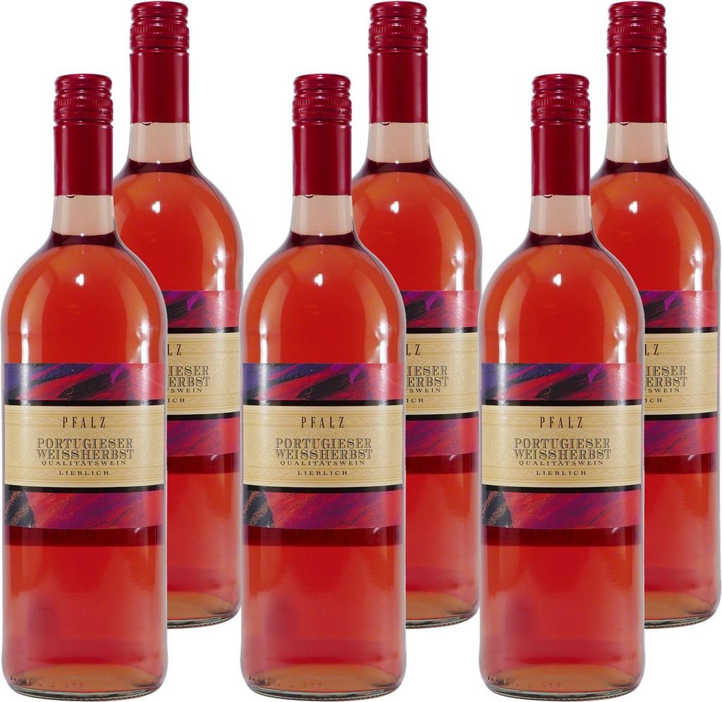 Pfalz Portugieser Weissherbst Roséwein -lieblich- (6 x Produktbild 