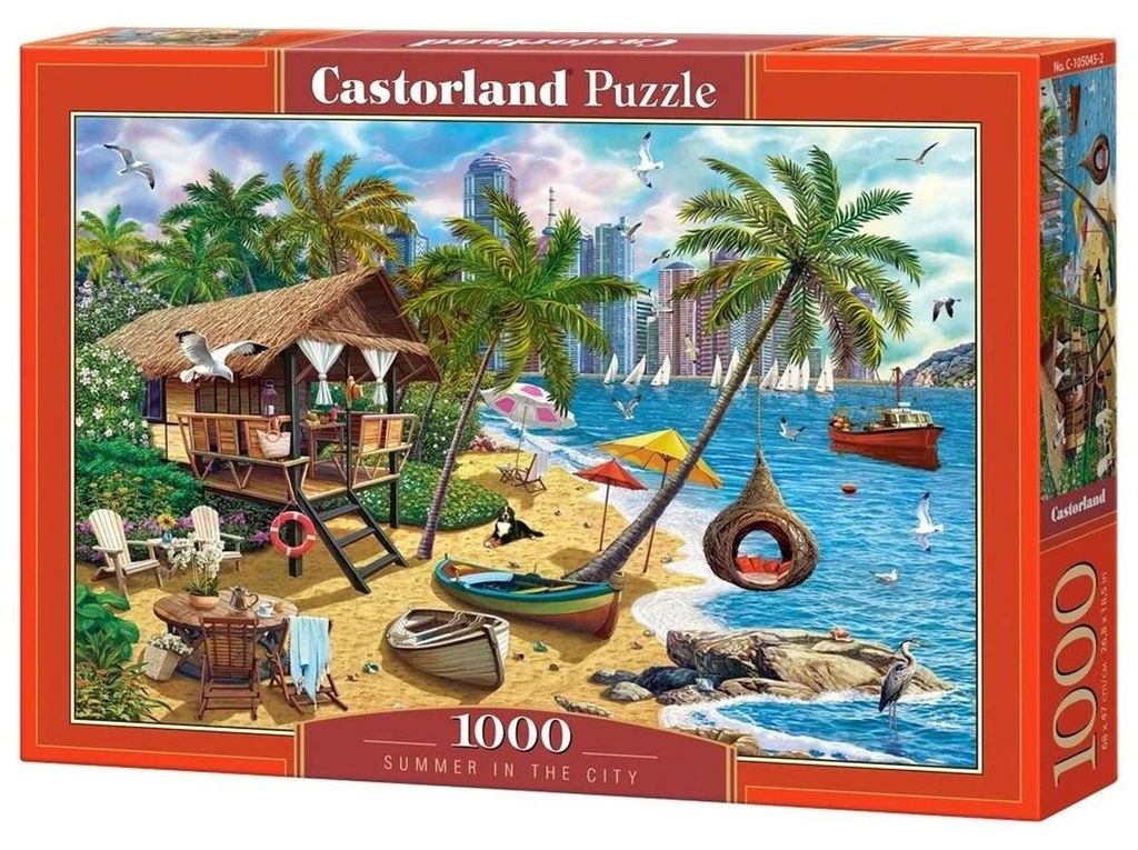 Puzzle 1000 pezzi Estate in città 105045 Castorland Immagine del prodotto 