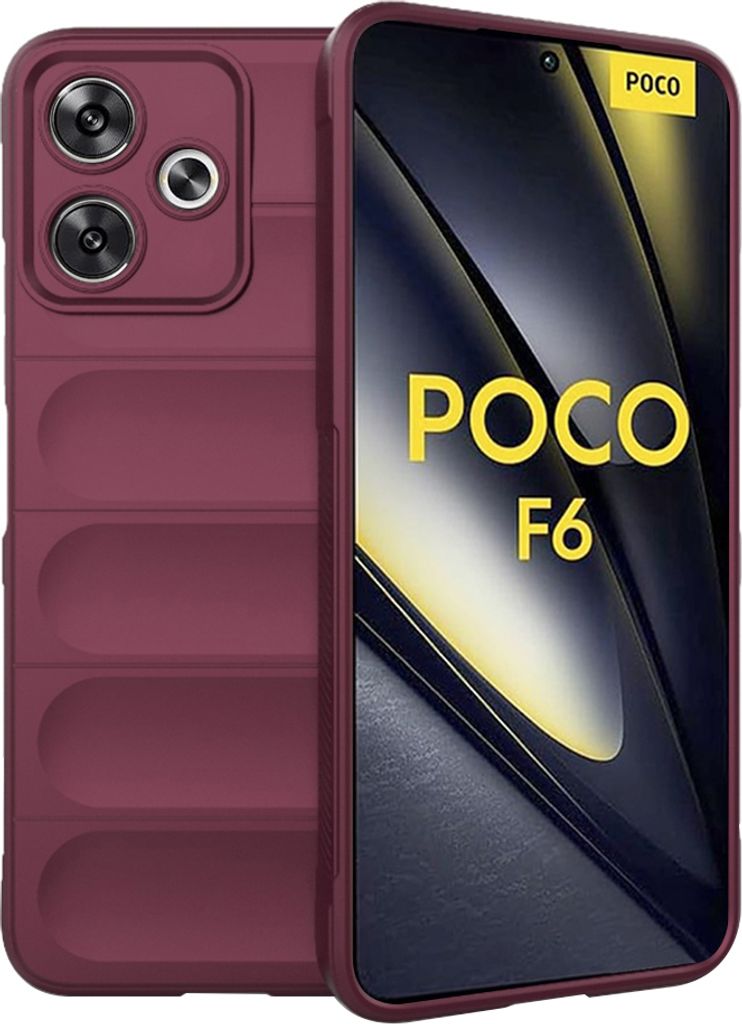 Techsuit Magic Shield Back Cover Hülle für Xiaomi Poco F6 - Bordeaux