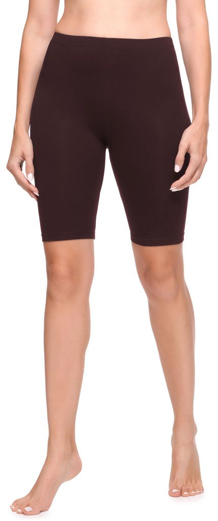 Ladeheid Damen Kurze Leggings LA40-131 (Braun, XXL) Produktbild 