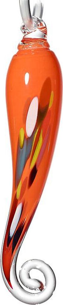 Hängezapfen S Gartenflair 30cm mit Stab orange