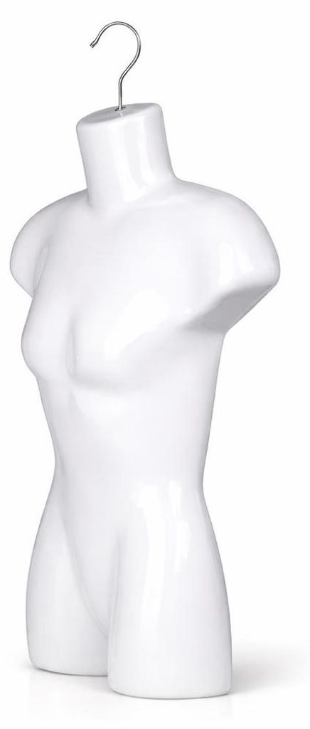 1 x Torse de jeune fille de 60 cm, blanc – Torse de femme Image du produit 