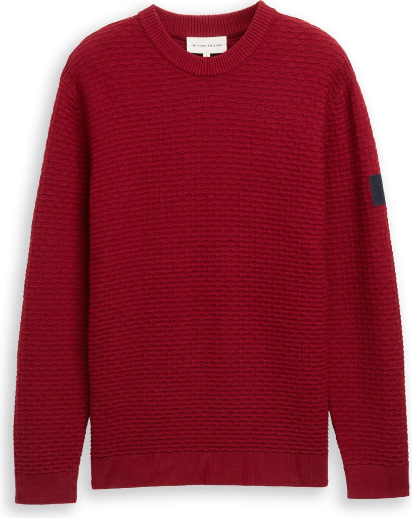 Strickpullover mit Rundhalsausschnitt