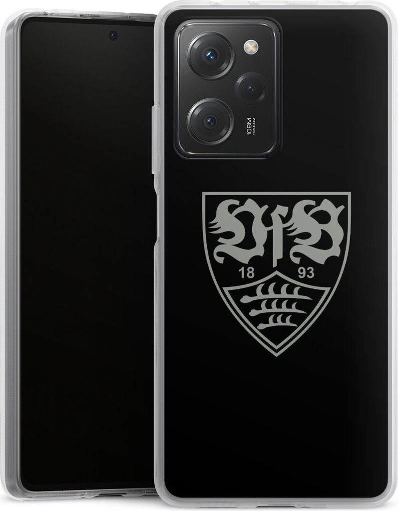 DeinDesign Handyhülle für Xiaomi Poco X5 Pro Silikon Hülle Case Smartphone Schutzhülle Logo Offizielles Lizenzprodukt VfB Stuttgart