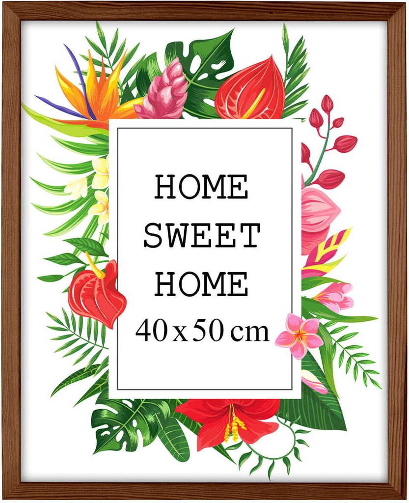 MG Design rám na obrazy 40 x 50 cm - barva hnědá, ze dřeva, Obrázek produktu 