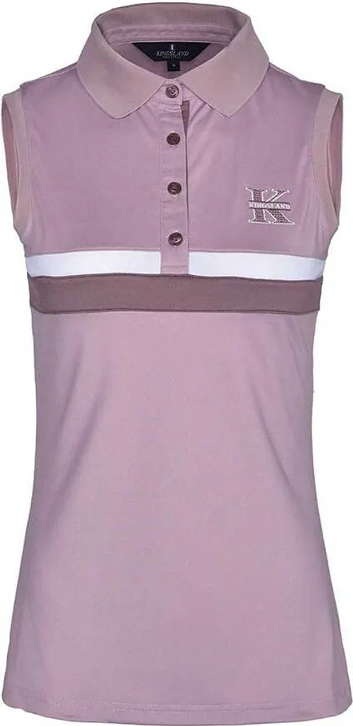 Kingsland Lydia Polo sans Manches Lilas Summer 2021 Taille L pour Femme