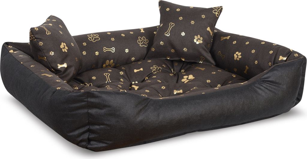 Parc pour chien 100x75 cm imperméable os d'or Image du produit 