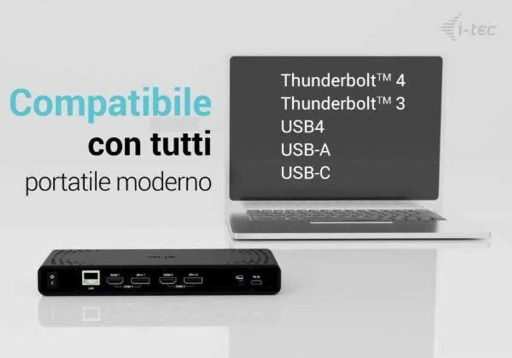 Station d'accueil Double Écran 4K Universelle USB-C avec Charge 85W - 18