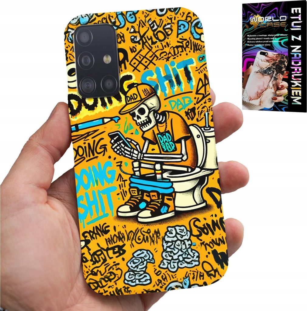 Fall Für Samsung Galaxy M31S - Tun Scheisse Skelett Auf Kibble Fall