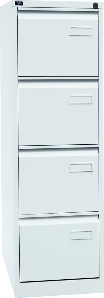 Bisley Hängeregistratur Schrank Light - 4 Schübe - Farbe: Verkehrsweiß