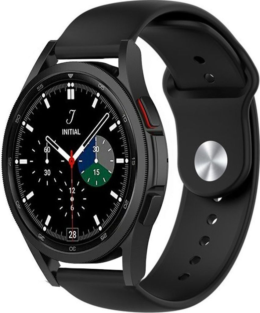 Strap-it Samsung Galaxy Watch 4 Classic 42mm Sportarmband (Schwarz)