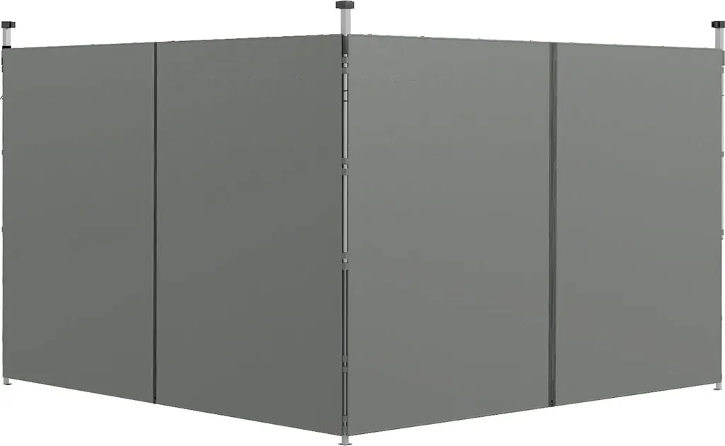 Réparer un Barnum : 2 Parois Latérales de Remplacement 3x3m Gris Foncé