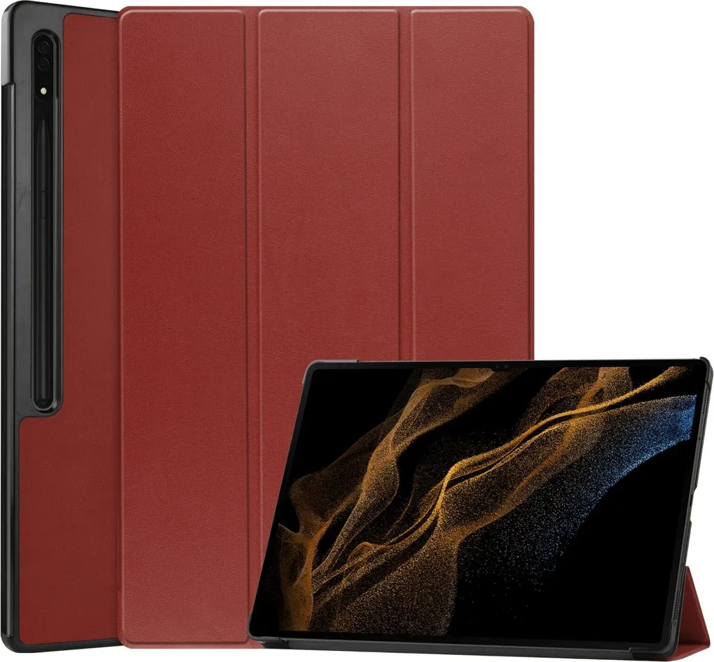Custodia Samsung Tab S8 Ultra 14.6 Rosso Vino - Cover SM-X900 Slim