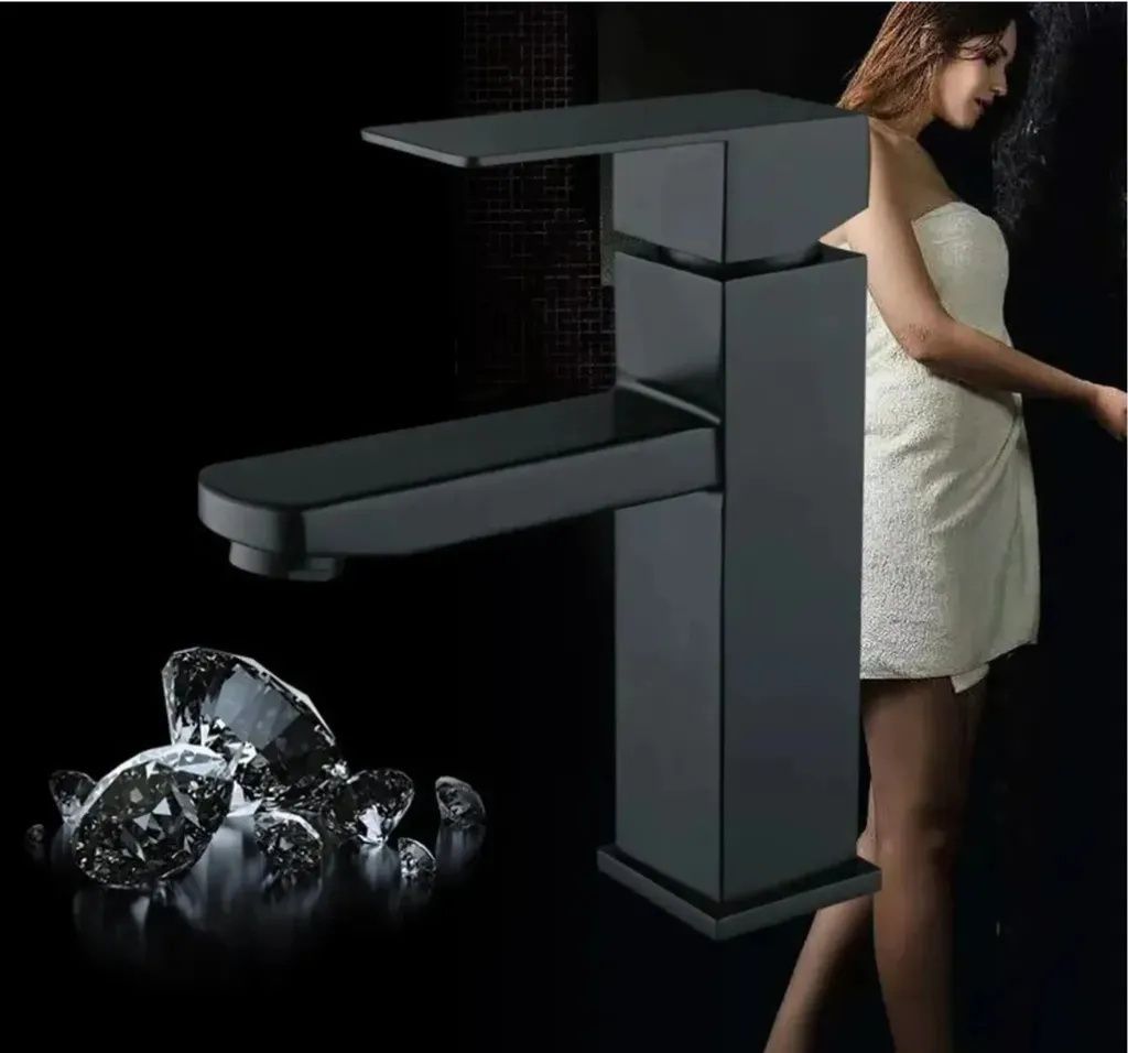 LAMON Wasserhahn Bad Wasserfall Waschtischarmatur Produktbild 7