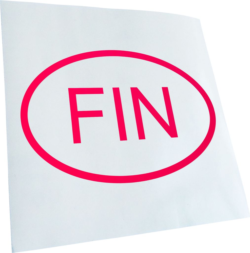 Kiwistar - Autoaufkleber - Finnland FIN Heckscheibe - Aufkleber für Auto Kfz Fahrrad, LKW, Truck Mofa