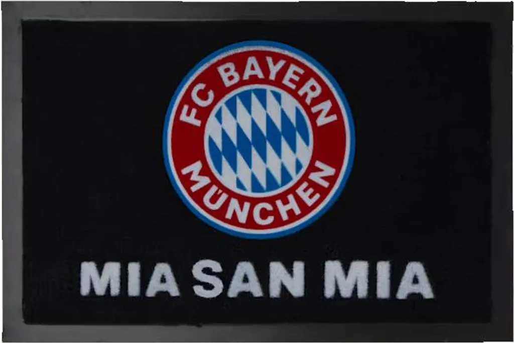 Paillasson Bayern Munich noir tapis d'entrée officiel pour supporters