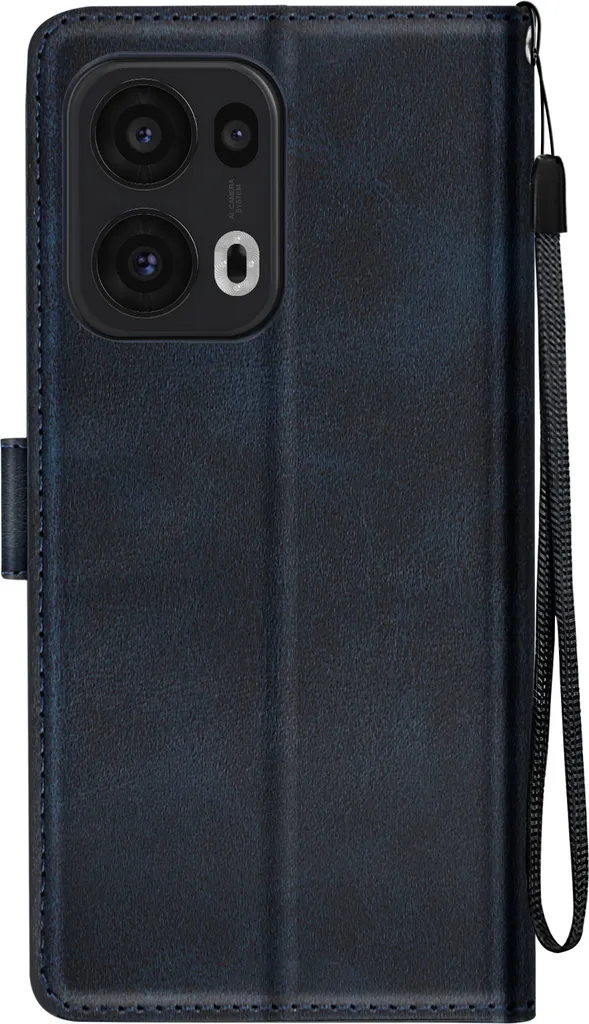 Custodia Premium Avizar per Oppo Reno 13 Pro - Blu Scuro Portafoglio