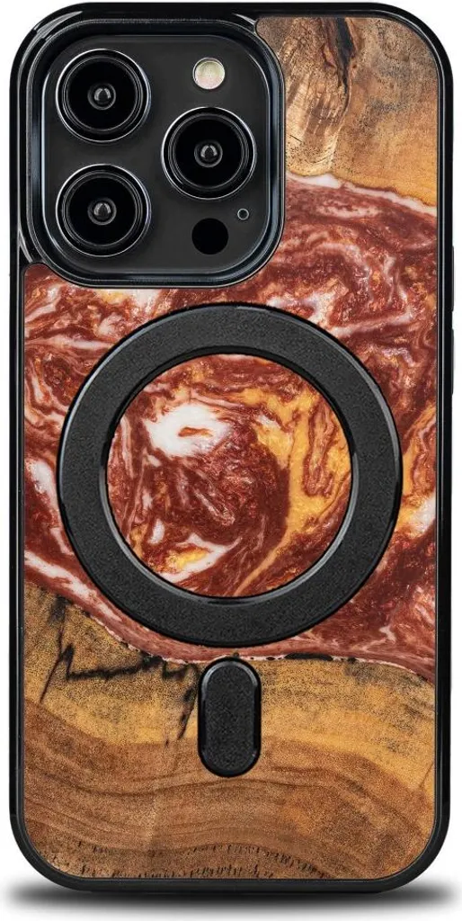 Custodia iPhone 15 Pro Bewood Unique Marte - Esclusività MagSafe