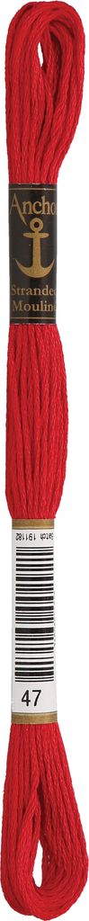 Anchor Sticktwist 4635000-00047 kirschrot Stickgarn, 100 % Produktbild 