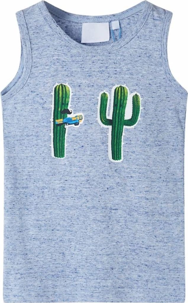 HOMMIE Möbel Kinder-Tanktop Blau Melange 104 Design 2024