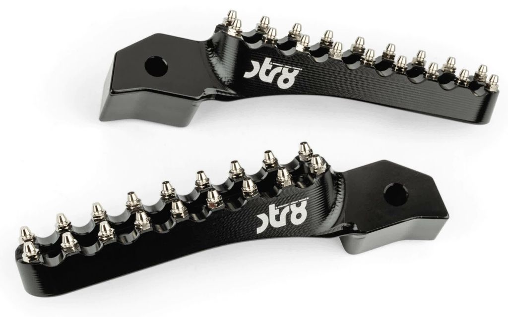 STR8 MX EVO CNC Beifahrerfußrasten Schwarz SHERCO 50