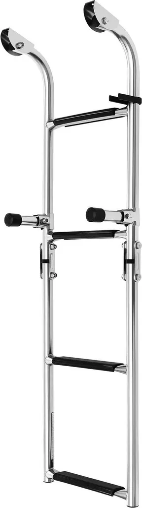 Échelle de bateau pour plateforme de bain inox pliable accès mer facile