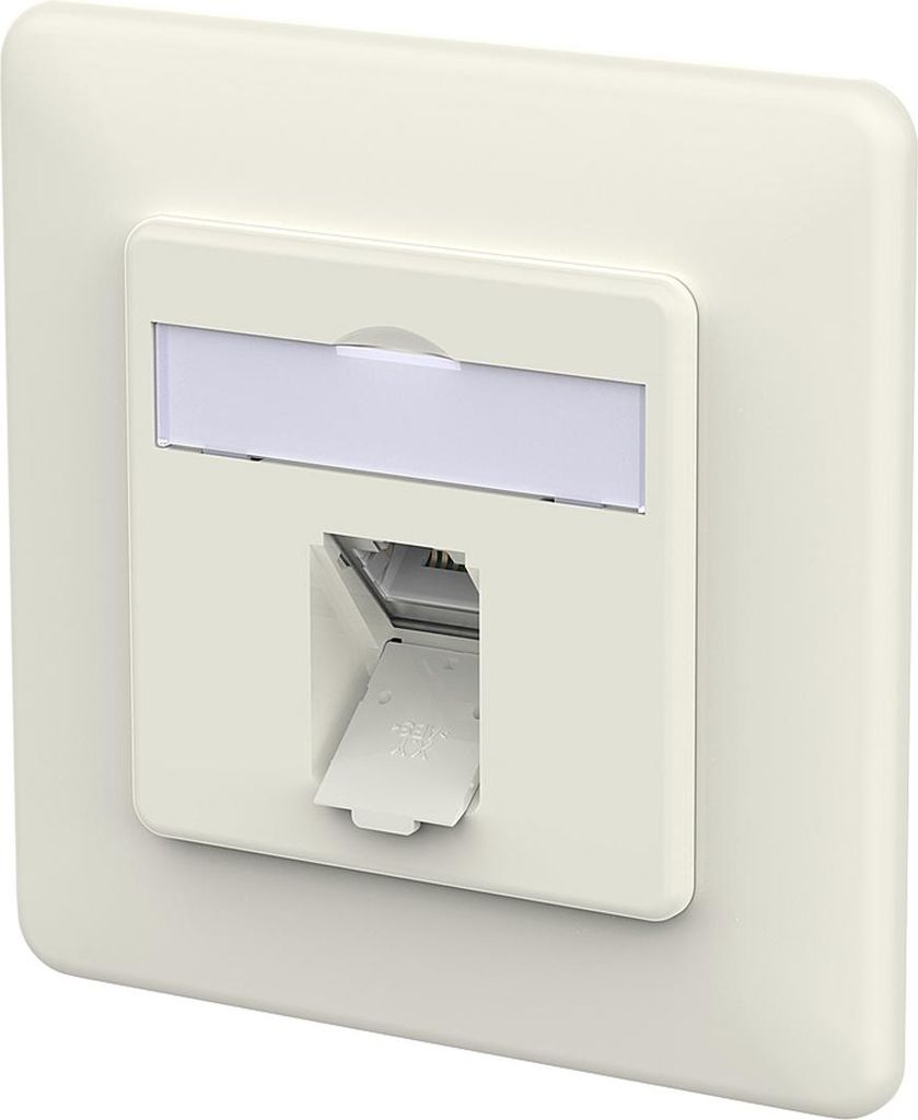 METZ CONNECT E-DAT C6A IDC Dose, 1 Port, UP, reinweiß