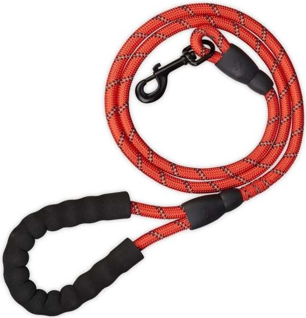 Gepolsterte Hundeleine rot 150 cm